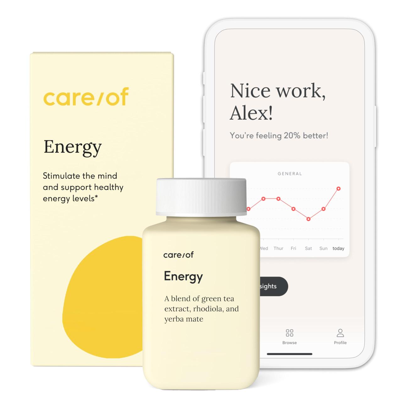 Amazon.com: Care/of Natural Energy Supplements for Fatigue Vitamins for ...